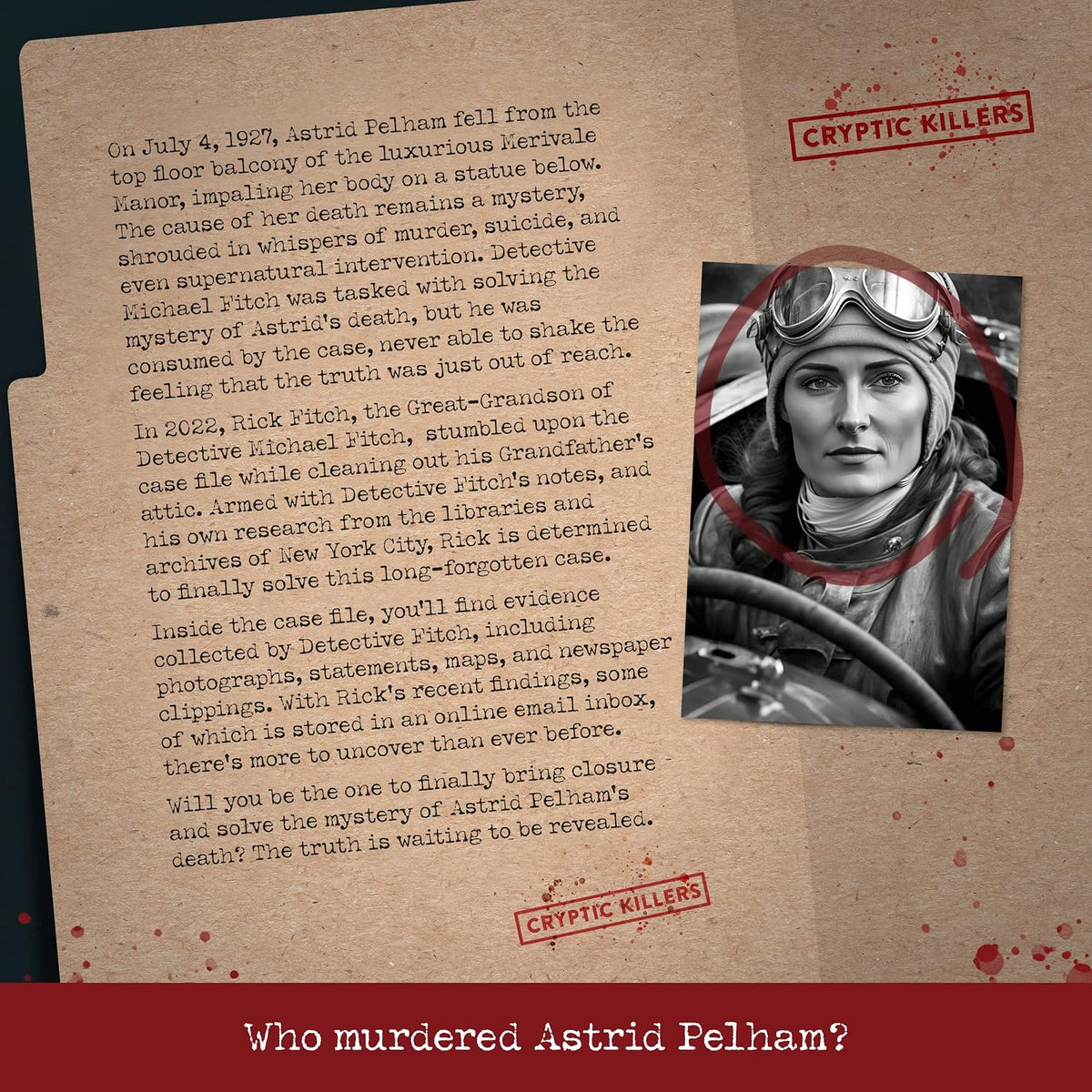 Unsolved murder mystery game, Cold Case Files Investigation - image 2