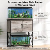 5-10 Gallon Fish Tank Stand - Grey / 20-29 Gallon - image 3