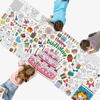 SpriteGru jumbo Halloween coloring poster with ghosts, pumpkins and witches - view 3