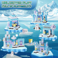 200PCS Magnetic Building Blocks Set - Snow Castle - image 4