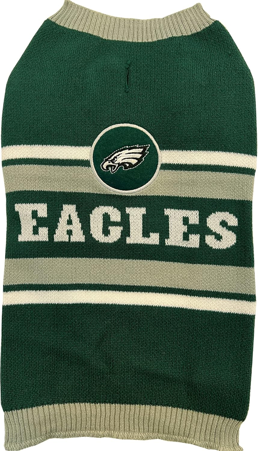 Pets First NFL Chicago Bears Dog Sweater - X-Small / Philadelphia Eagles
