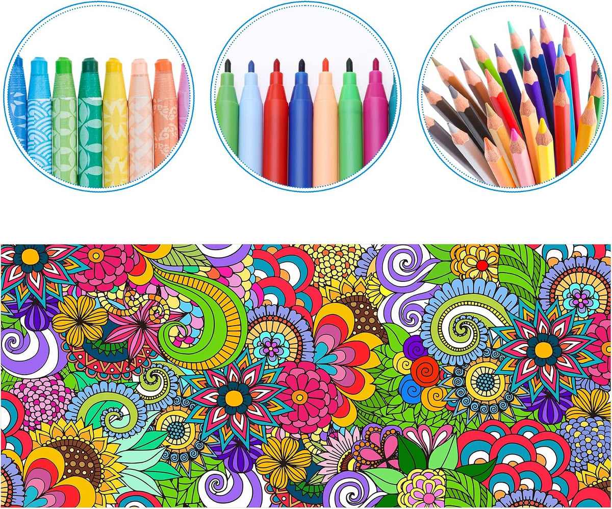 Dvbonike Jumbo Mandala Coloring Poster Giant Flower DIY Drawing Paper - Flower No.1 - image 3