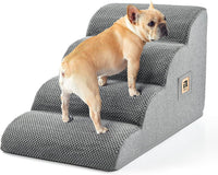 Dog Stairs for Small Dogs and Cats 11.8" H - 4-Step 15.7''H
