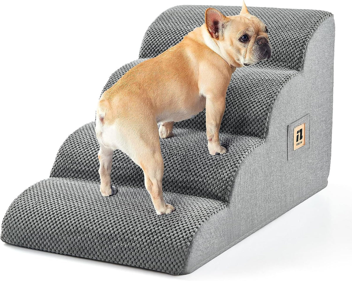 Dog Stairs for Small Dogs and Cats 11.8" H - 4-Step 15.7''H