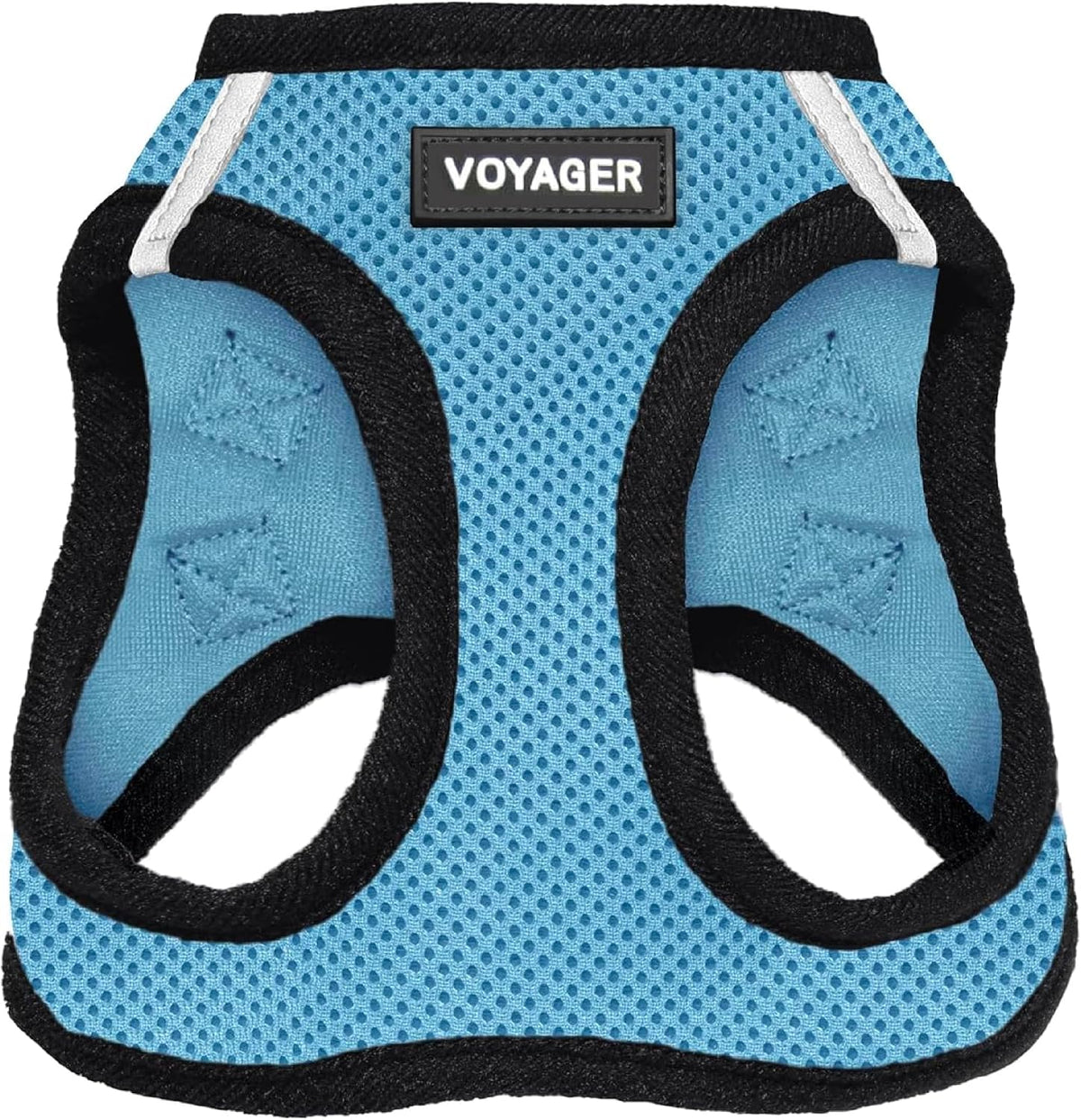 Voyager Step-in Air Dog Vest Harness - Baby Blue/Black Trim / XXS (Chest: 12 - 13.5")