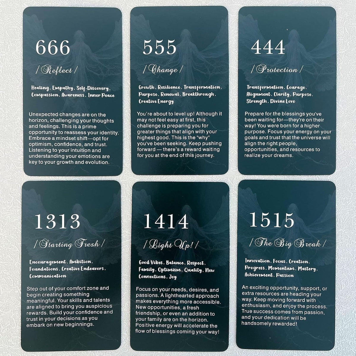 DPEHAKMK angel numbers oracle cards deck for beginners, 56 cards - view 4