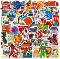100PCS Vintage Christmas Stickers - Football