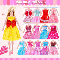 135 Pcs Doll Clothes and Accessories with Doll - MT027A - image 3