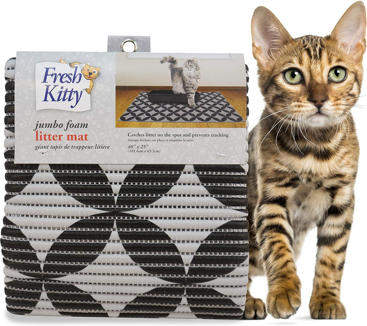 Fresh Kitty Durable XL Jumbo Foam Litter Box Mat