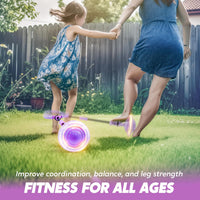 JOYIN Green Ankle Skip Ball with Flashing Lights - Violet - image 3