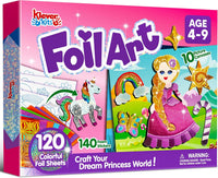 Klever Kits Unicorn Foil Art, Arts & Crafts for Kids 4 and Up - Princess