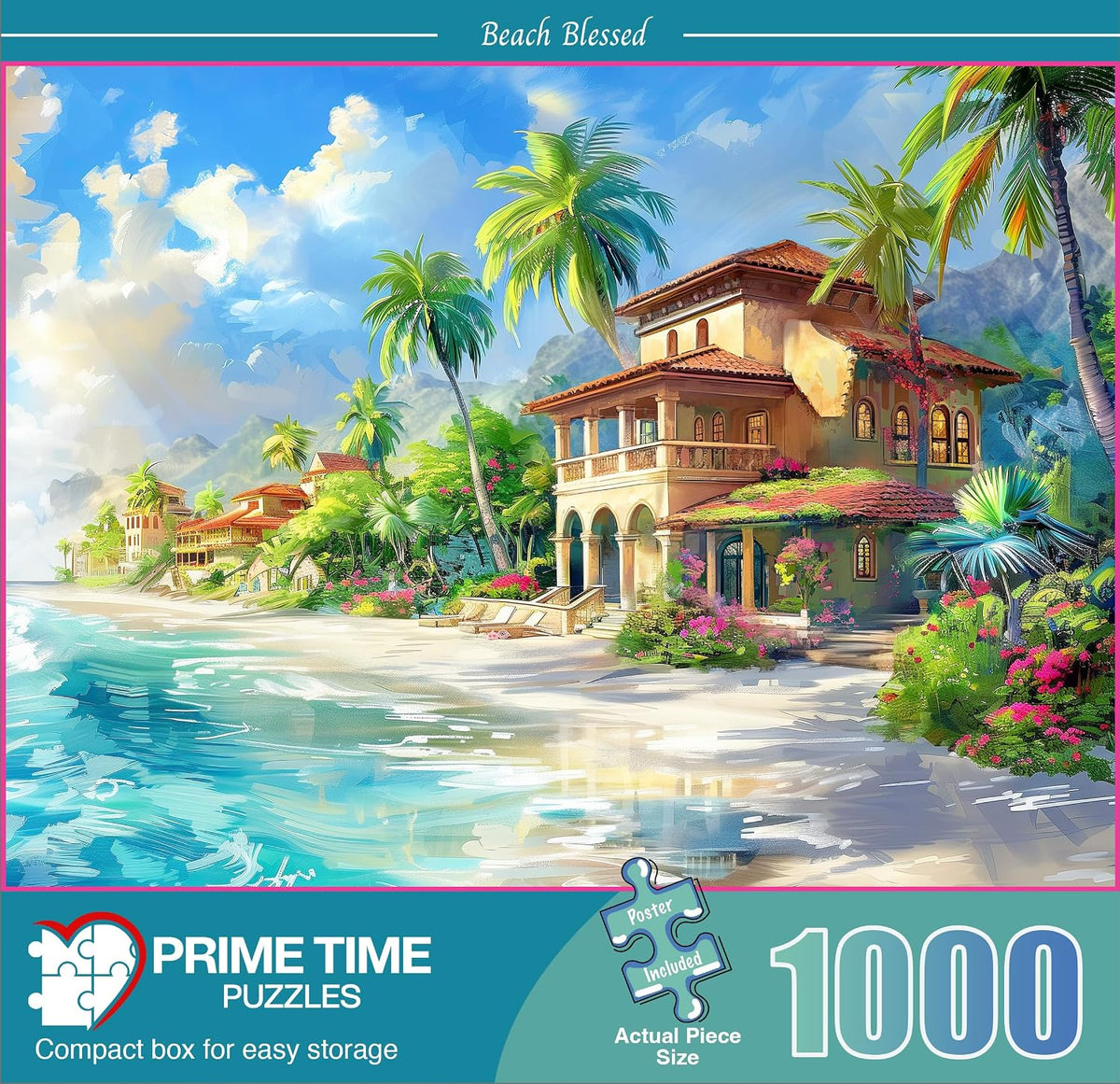 Christmas Advent Puzzle 1000 Piece Countdown 2026 – Fun for Kids & Family - Beach Blessed - image 2