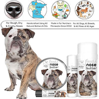 The Blissful Dog Olde English Bulldogge Nose Butter for Dry, Cracked Skin, Lick-Safe Dog Nose Balm with Moisturizing Shea Butter, Almond, Olive, and Essential Oils, Pet Supplies, Uncented, 2 oz.