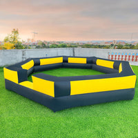 WARSUN 15 ft inflatable gaga ball pit with notched entry and built-in blower - view 3