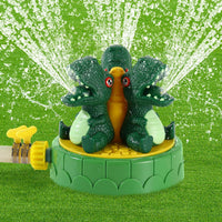 MoKo green dinosaur water sprinkler for kids with 360 degree spray - view 2