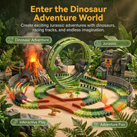 Dinosaur Race Track Toys for Boys 3-5 - Single Loop Dinosaur Race Track Set - image 3