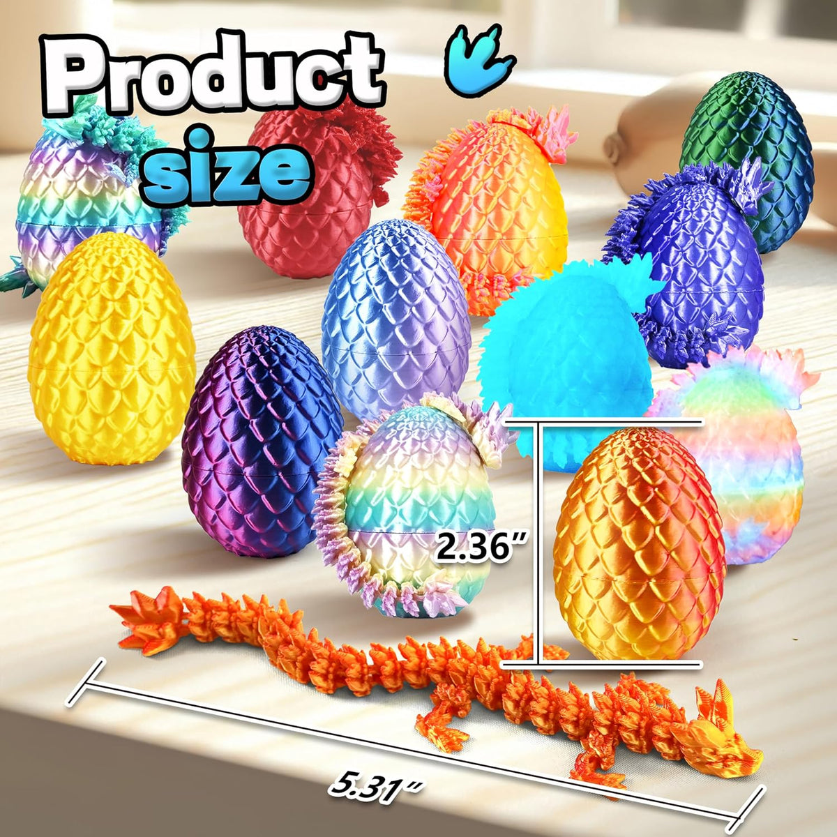 Impossmaker 24pcs 3D Printed Dragon Eggs - 24P-S2 - image 2