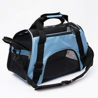 MuchL Cat Carrier for Cats Soft-Sided Travel Pat Carrier for Cat - Small-Blue - image 3