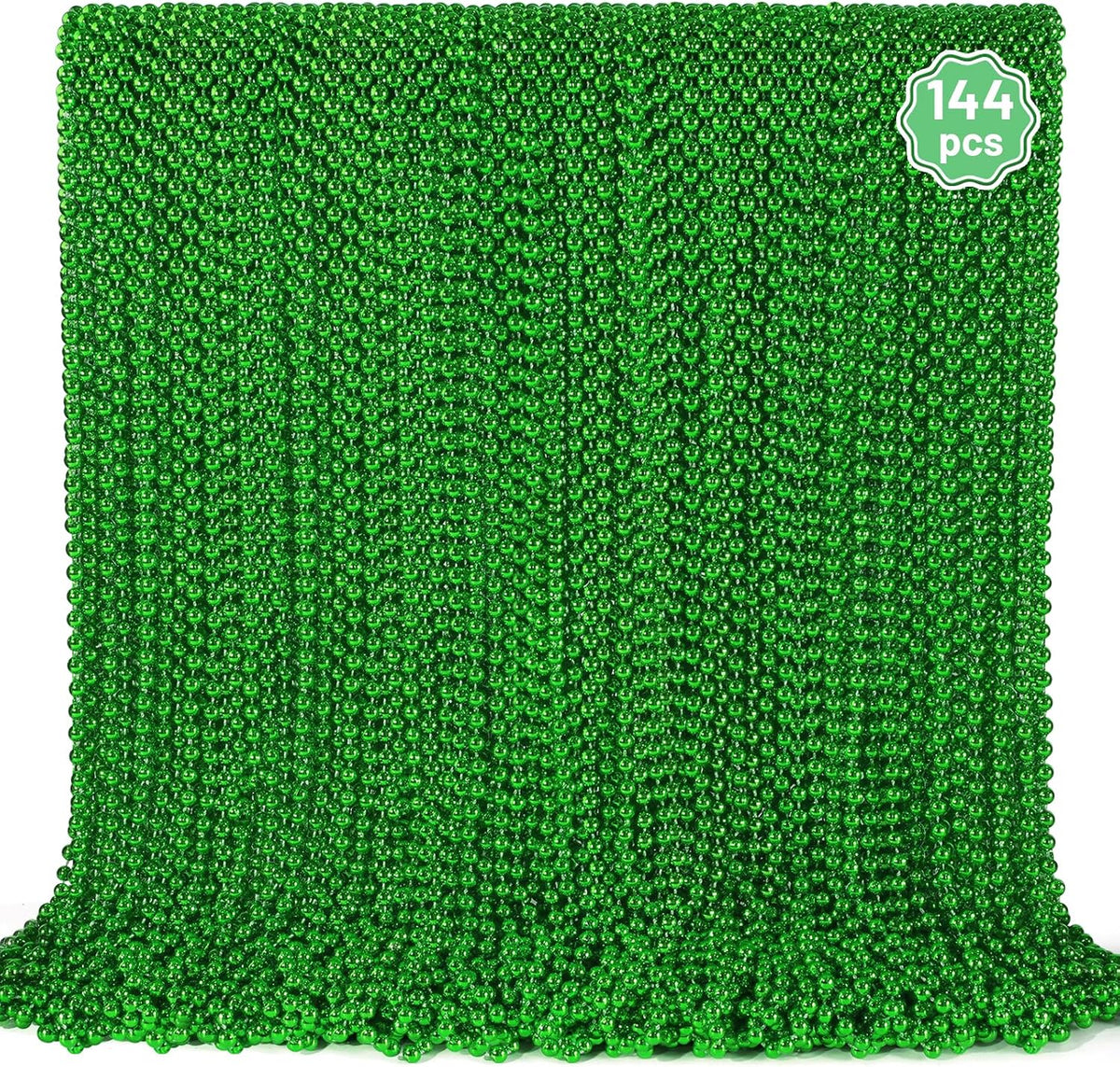 YAXINRUI 120 PCS St. Patricks Day Necklaces - Green / 144 Pcs