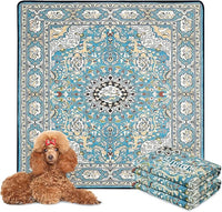 Qeils Washable Pee Pads for Dogs, 2 Pack Reusable 48"x48" Super Absorbent Leakproof Dog Training Pads, Non-Slip Potty Pads for Crate, Floor, Kennel, Whelping Litter Mat Puppy Supplies