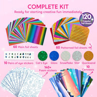 Klever Kits Unicorn Foil Art, Arts & Crafts for Kids 4 and Up - Princess - image 3