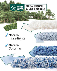 BUCATSTATE Hamster Bedding 15L, 99% Dust-Free Paper Bedding - Ocean Blue / 70L - image 3