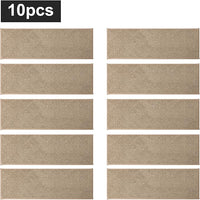 COSY HOMEER Edging Stair Treads Non-Slip Carpet Mat 28inX9in Indoor Stair Runners for Wooden Steps, Edging Stair Rugs for Kids and Dogs, 100% Polyester TPE Backing (10pc, Beige)