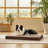 Bedsure Dog Beds Large Sized Dog - Orthopedic Flat Pet Beds with Removable Washable Cover, Egg Crate Foam Puppy Mat, Suitable for Pet Up to 65 lbs