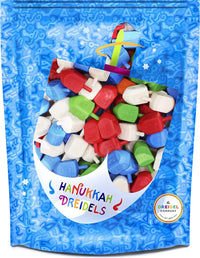 25-Pack Hanukkah Dreidels Multicolor Plastic Chanuka Draydels - 50-Pack - image 2