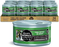 Dave's Pet Food Grain Free Wet Cat Food (Tuna Entrée in Gravy), Naturally Healthy Canned, Added Vitamins & Minerals, Wheat & Gluten-Free, 3 oz (24 Pack)