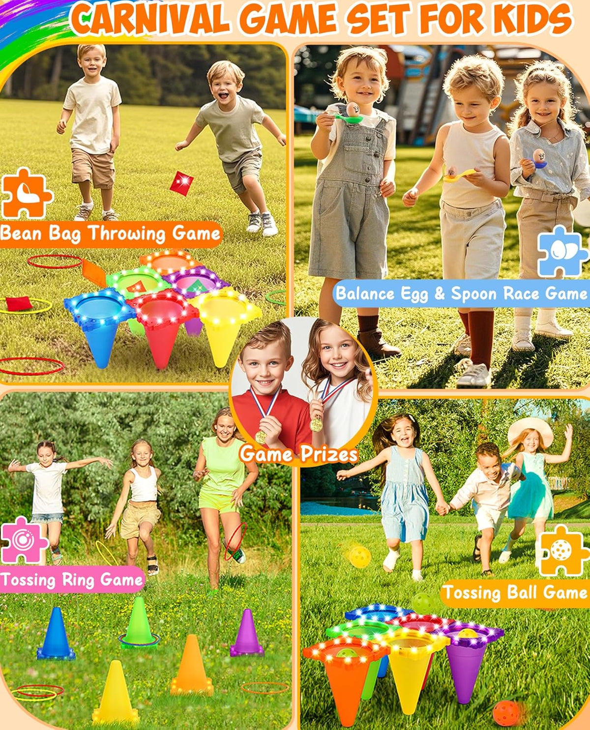 Eocolz 3 in 1 Carnival Games Set - blue - image 4
