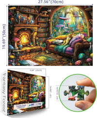 Blueforest Puzzles for Adults 500 Pieces - Fantasy Forest / 27.5" x 19.7" - image 2