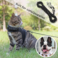 Long Cat Leash Reflective Pet Rope for Yard Walking Training Outdoor - black / 30 ft - image 4