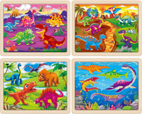 SYNARRY Large Unicorn Princess Fairy Wooden Puzzles for Kids Ages 4-6 – Fun for Kids & Family - Dinosaur - image 2