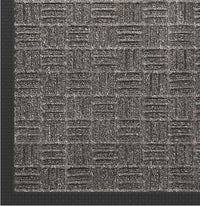 Indoor/Outdoor Hose-Wash Embossed Design Non-Slip Rubber 18" x 30" Modern Entryway Mat for Entryway, Patio, Backyard, Garage, 18" x 30", Charcoal