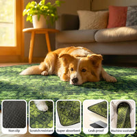 Washable Pee Pads for Dogs, Reusable Puppy Potty Training Pads - Green/Multi / 36" ×72"(pack of 2) - image 3