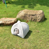 Cat Bed for Indoor Cats - Cat Cave Beds Cat House Cat Tent with Removable Washable Cushioned - Grey / M(15 x 15 x 15 Inch) - image 3