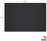 Norsk Foam Floor Gym Mats with Interlocking Tiles, .47" Thick, 24"x24", 42-Pack, 168 Square Feet, Diamond Plate Design, Black