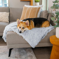 Best Friends by Sheri Dog Blanket, Shag Faux Fur - Frost / 30" x 40" - image 2