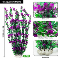 25.98 Inch Tall Aquarium Plants - Purple (Style C) - image 3