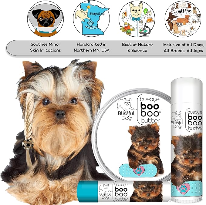 The Blissful Dog 4 oz TIN Yorkshire Terrier Booboo Butter