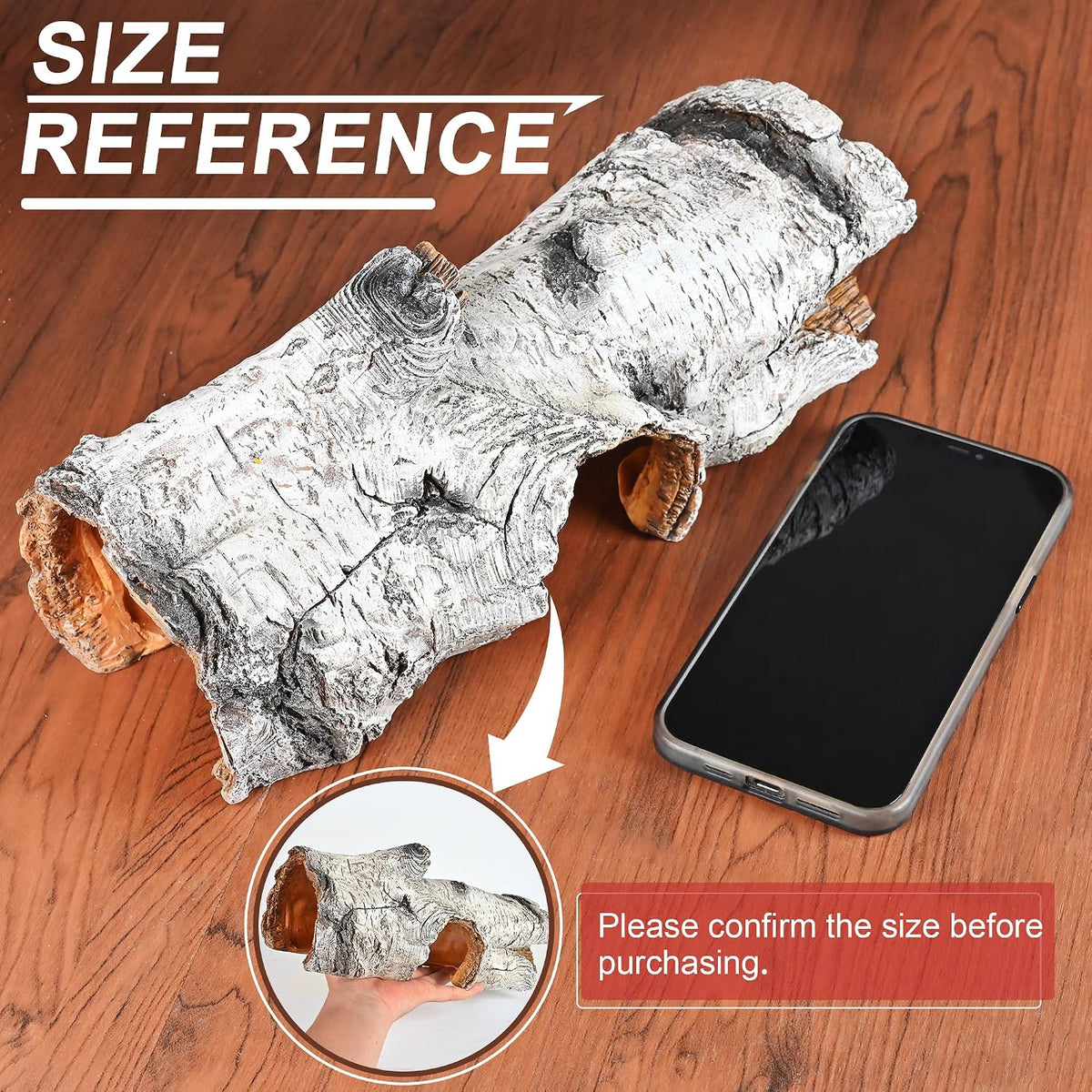 Reptile Hide Snake Cave Large Simulation Stone Resin Hideout Leopard - E-Large - image 3