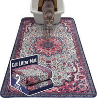 Hompet Cat Litter Mat 2 Pack - 36x60 Inch (Pack of 2) / Rose Pink Mandala