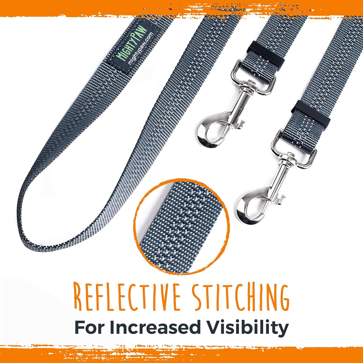 Mighty Paw Double Dog Leash - Double Leash / Standard | Dogs 30+ lbs - image 4