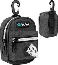 PetAmi Dog Poop Bag Holder for Leash - Charcoal Gray / 1 Count (Pack of 1)