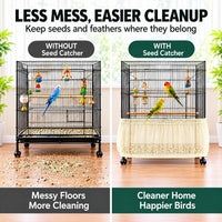 Bird Cage Net Cover Seed Catcher - Yellow / 118 x 15 Inch/ 300 x 37 cm - image 3