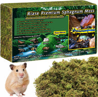 8 OZ Natural Sphagnum Moss for Reptiles - 60QT(2.6lb)