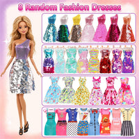 14 Sets Doll Clothes Mermaid, Floral Dresses - image 3