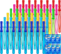 JOYIN 14.6’’ Big Bubble Wands for Kids, Outdoors Toy Activity - Bubble Wand 48 PCS