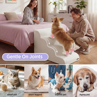 Lesure Dog Stairs for Small Dogs - Beige / 5-Step (H: 22.8IN) - image 4